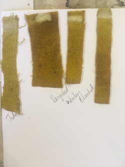 agrimony and turmeric swatches
